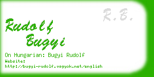 rudolf bugyi business card